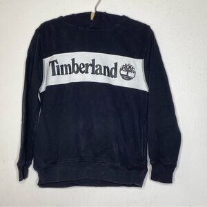 Timberland black and white hoodie with pockets